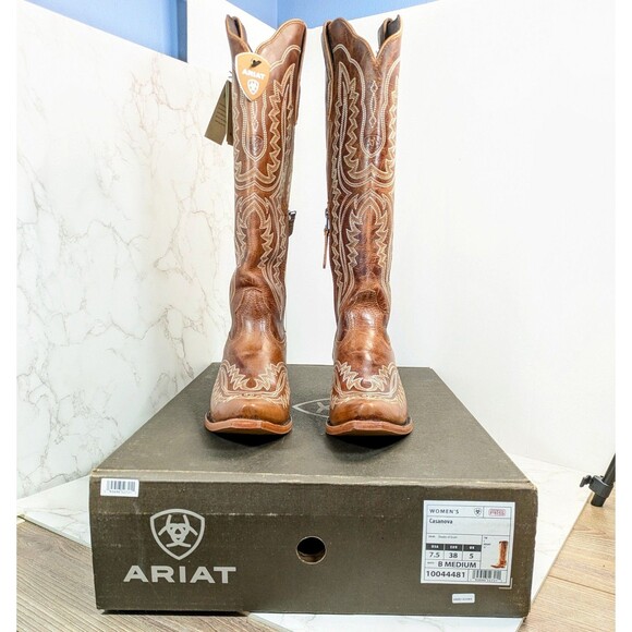 Ariat Women's Casanova Western Boot Shades of Grain Size 7.5 Snip Toe - Picture 2 of 16